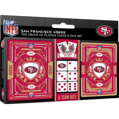 San Francisco 49ers NFL 2-Decks of Playing Cards and Dice