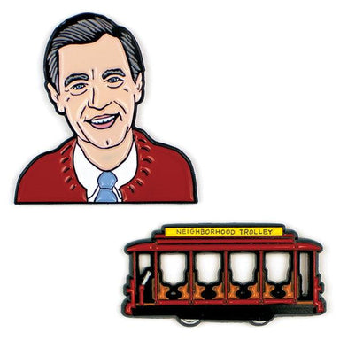 UPG Mister Rogers and Trolley Enamel Pin Set