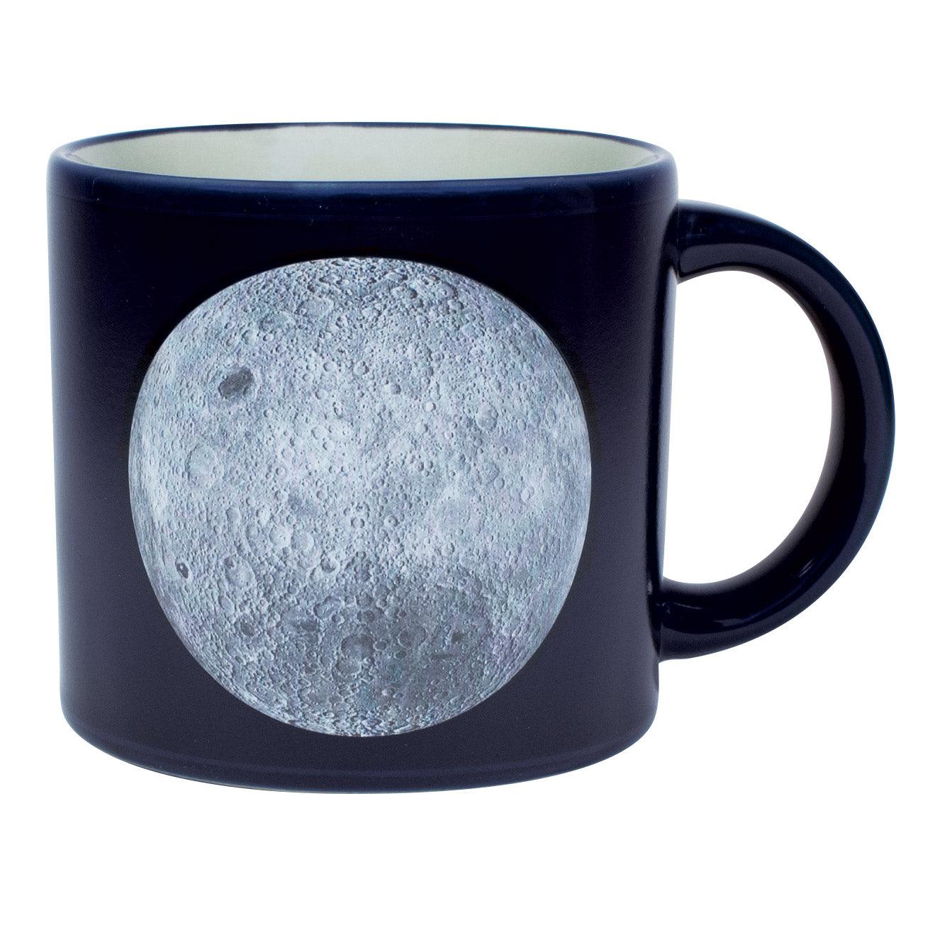 Heat-Changing Planet Mug: Coffee cup with a model of the Solar System.