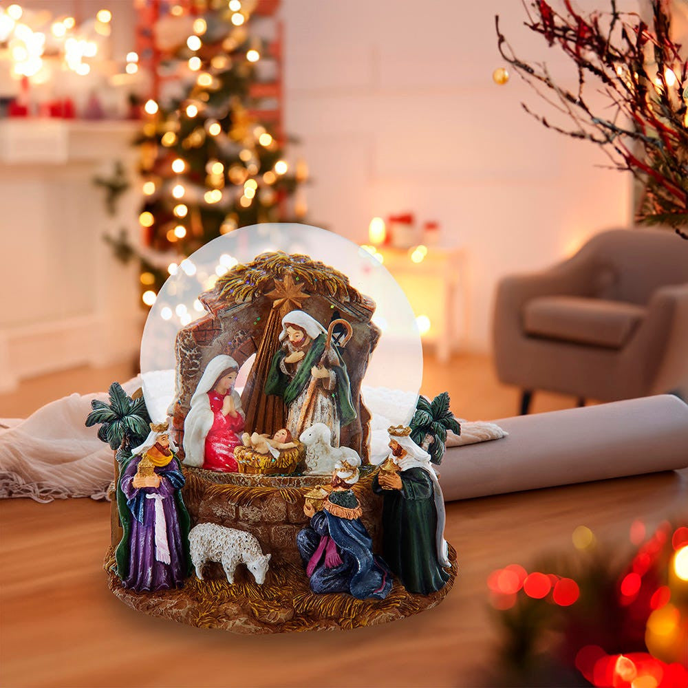Musical Nativity 120MM Water Globe