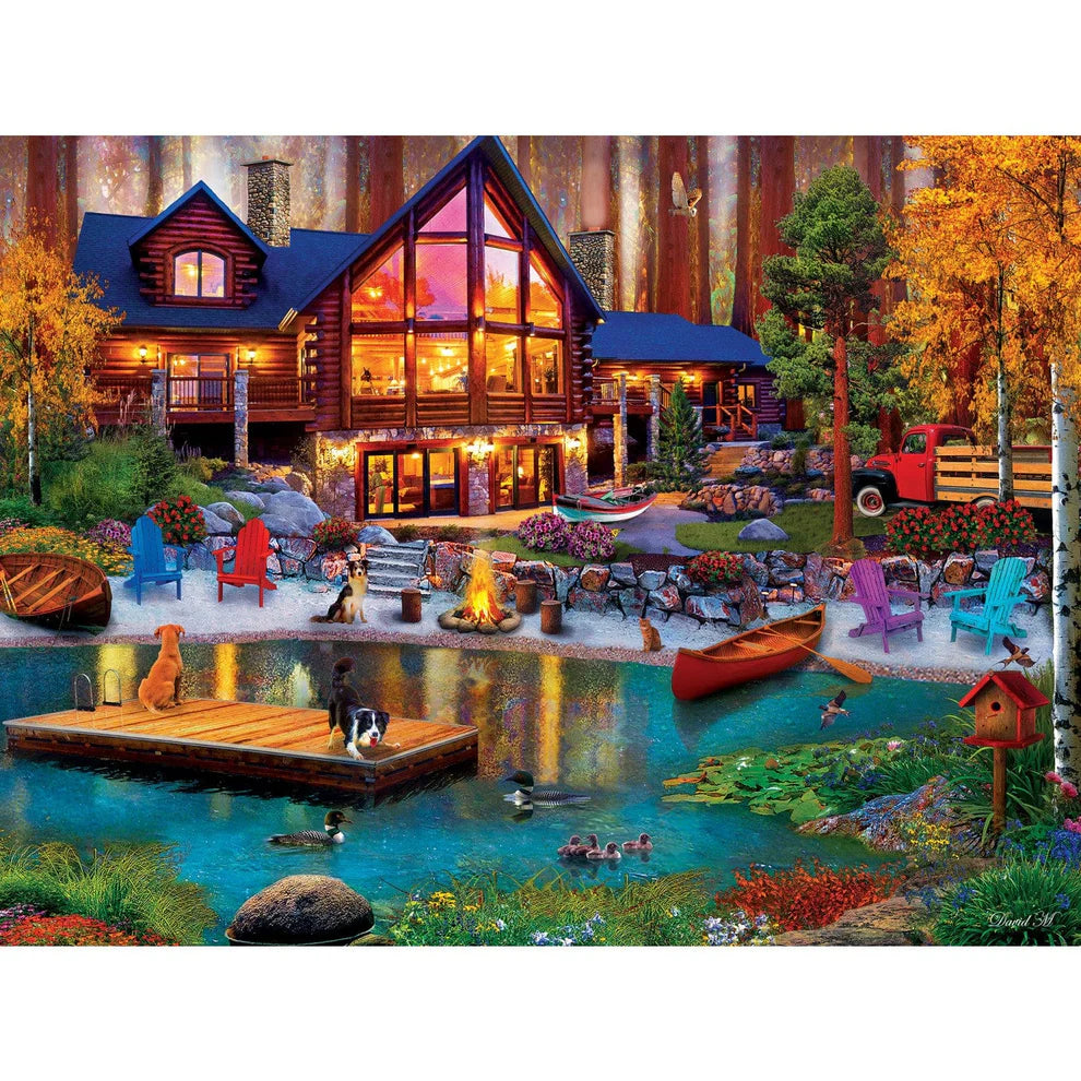 Cabin In The Cove 750 Piece Lazy Days Puzzle