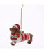 Glass Sweater Dachshund Ornament