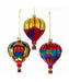 Glass Hot Air Balloon Ornament - Single, Various Styles