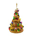 Glass Sandcastle Christmas Tree Ornament