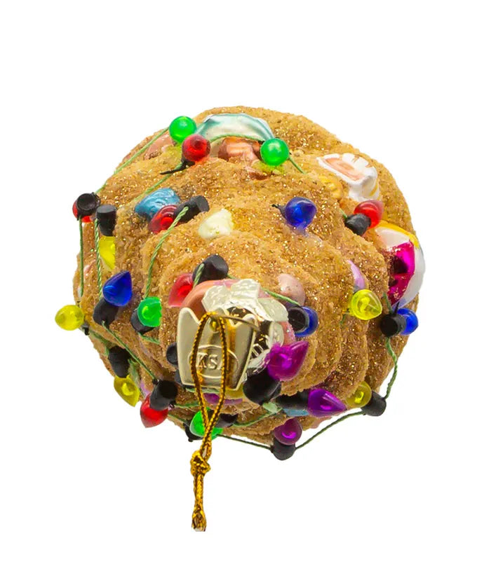 Glass Sandcastle Christmas Tree Ornament