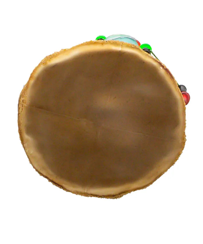 Glass Sandcastle Christmas Tree Ornament