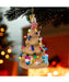 Glass Sandcastle Christmas Tree Ornament