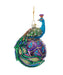 Glass Peacock Ornament