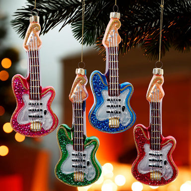 Glass Electric Guitar Ornament (Single) - Random Color