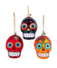 Glass Sugar Skull Ornament - Single, Various Styles