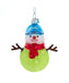 Glass Pickleball Snowman Ornament