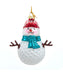 Glass Golf Snowman Ornament