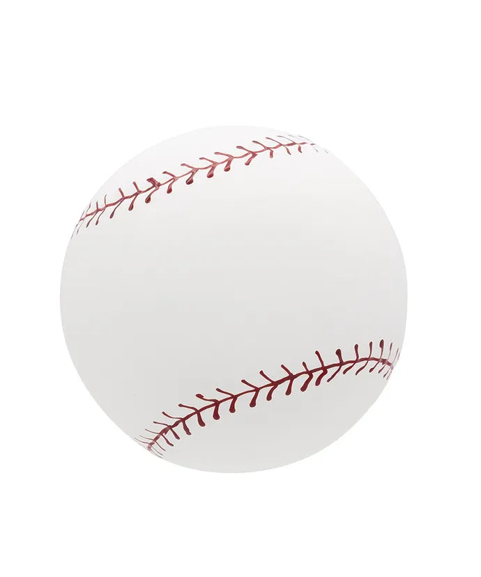 Glass Baseball With Santa Hat Ornament