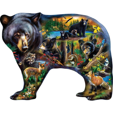 Wildlife Of The Woods 1000 Piece Contours Shaped Puzzle