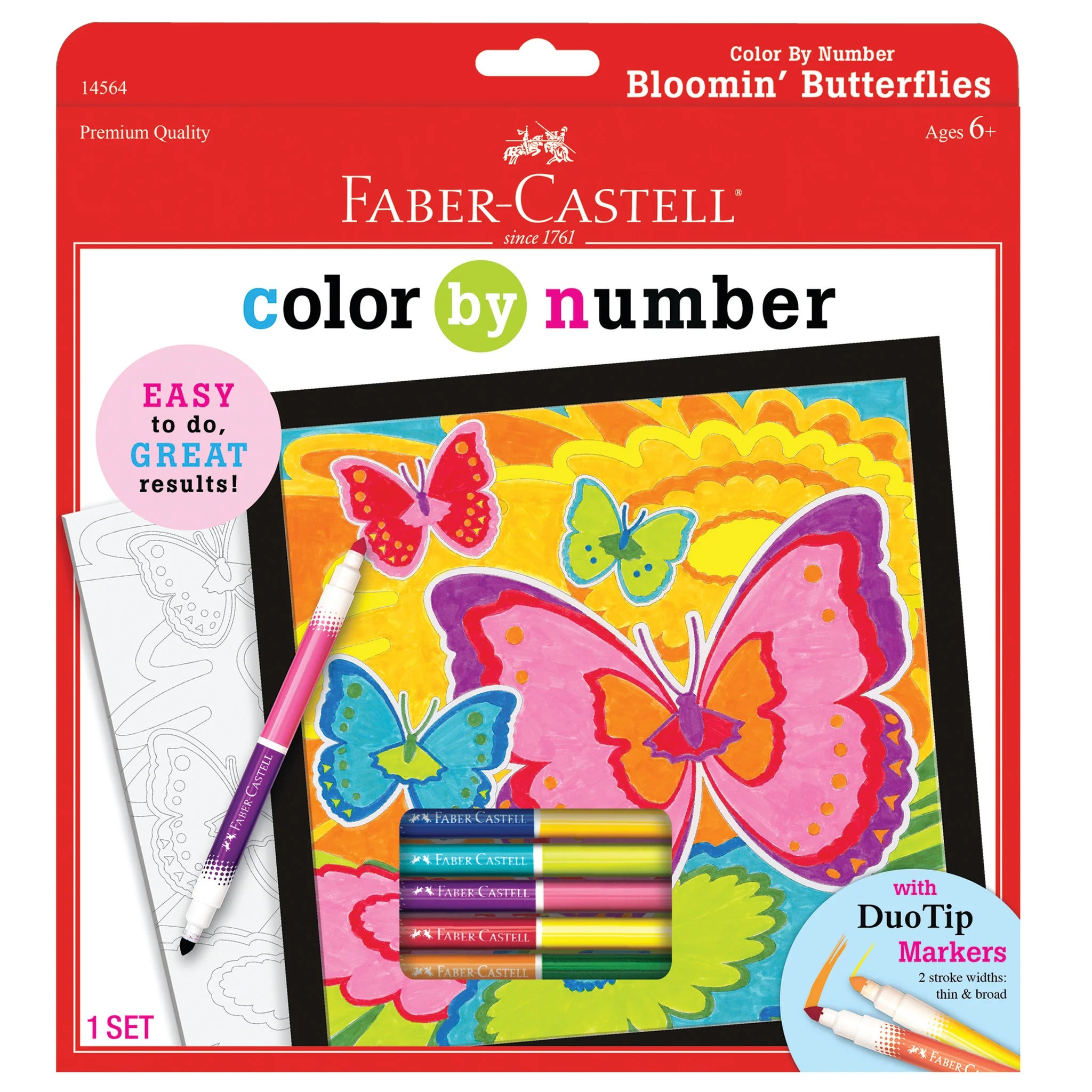 Color By Number - Bloomin' Butterflies