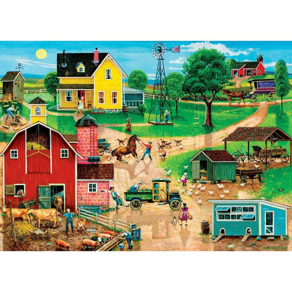 After The Chores 500 Piece Americana Puzzle