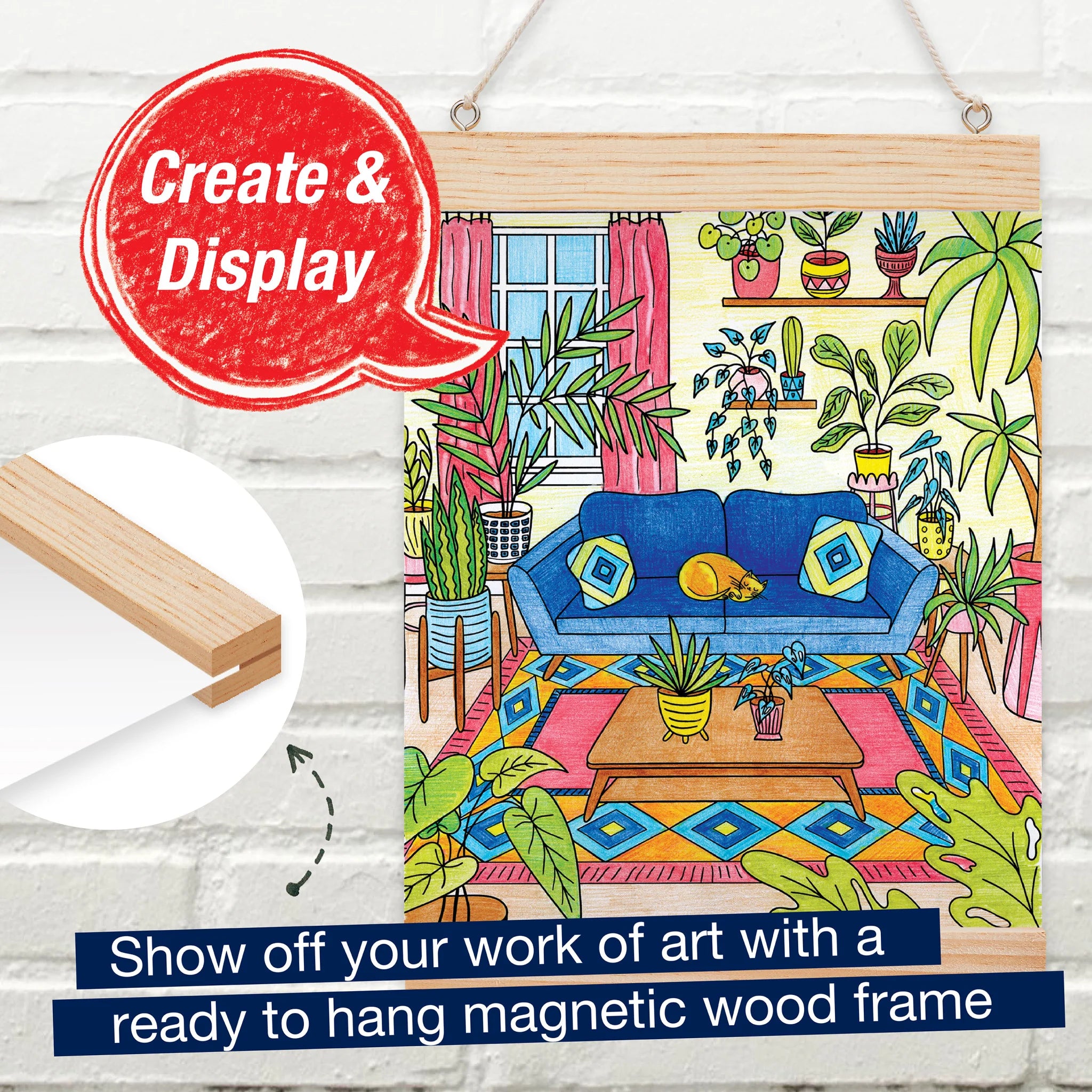 Plant Room Color By Number Wall Art