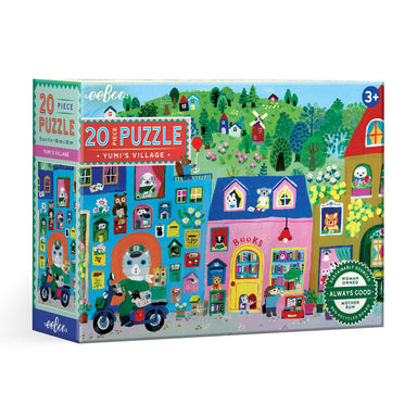 eeBoo Yumi's Village 20 Piece Puzzle