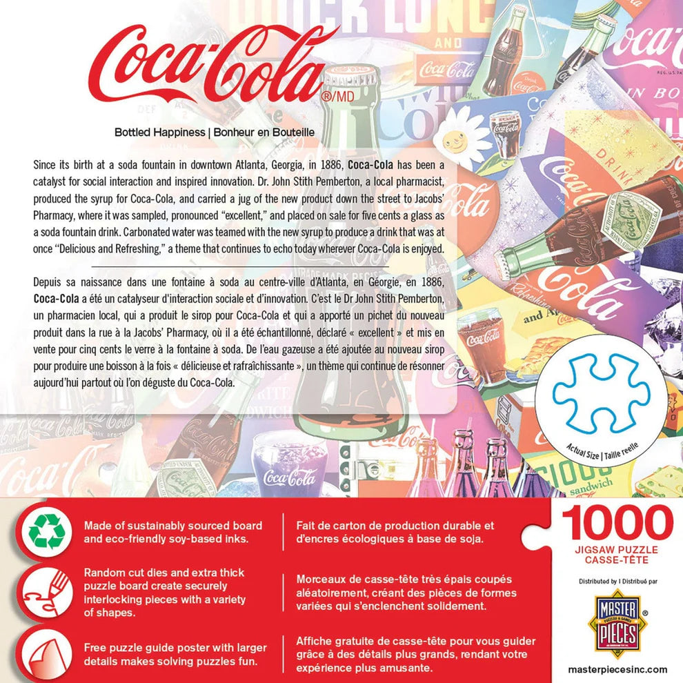 Coca Cola Bottled Happiness 1000 Piece Puzzle
