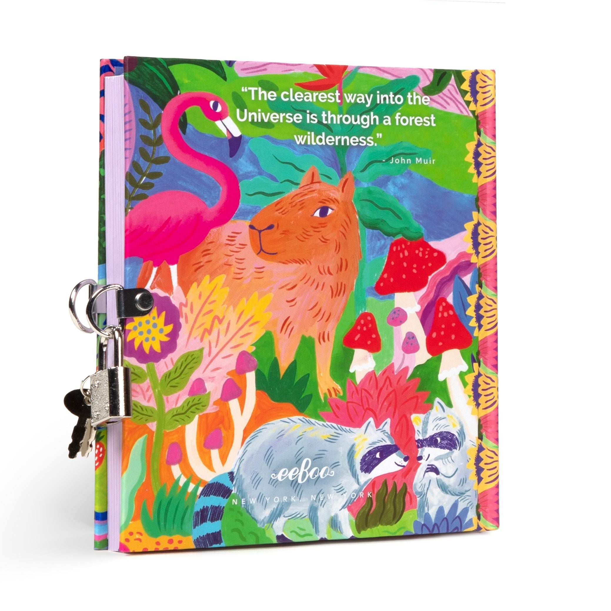 eeBoo Fawn & Sun Locking Journal