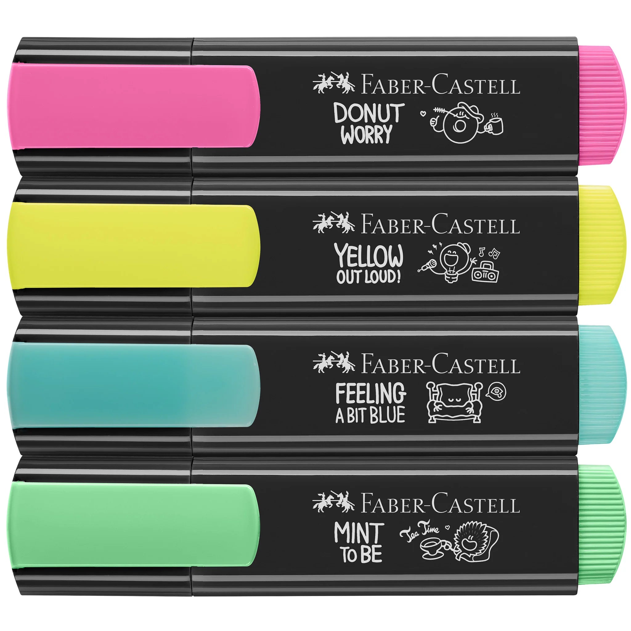 Faber-Castell Graffiti Highlighters Neon Colors - set of 4