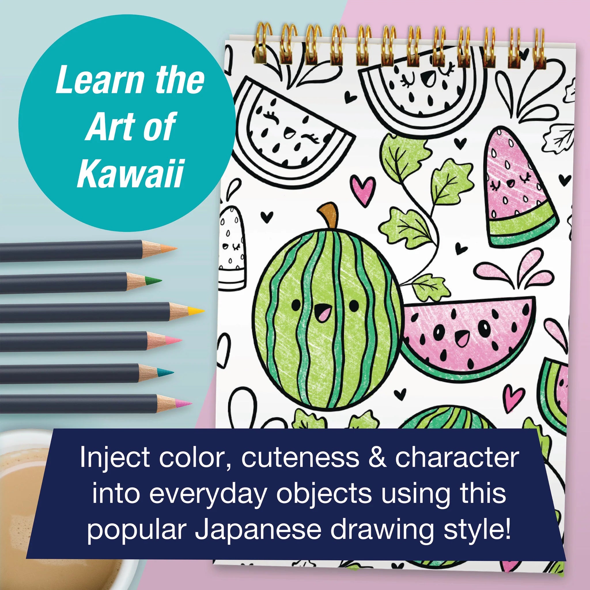 Kawaii World Learn To Draw and Color Kawaii