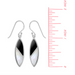 Boma Oval Dangle Earrings - Onyx and Mother of Pearl