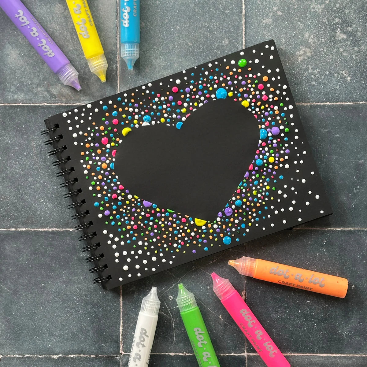 Dot-a-Lot 3D Dimensional Craft Paint - Brights - Set of 8