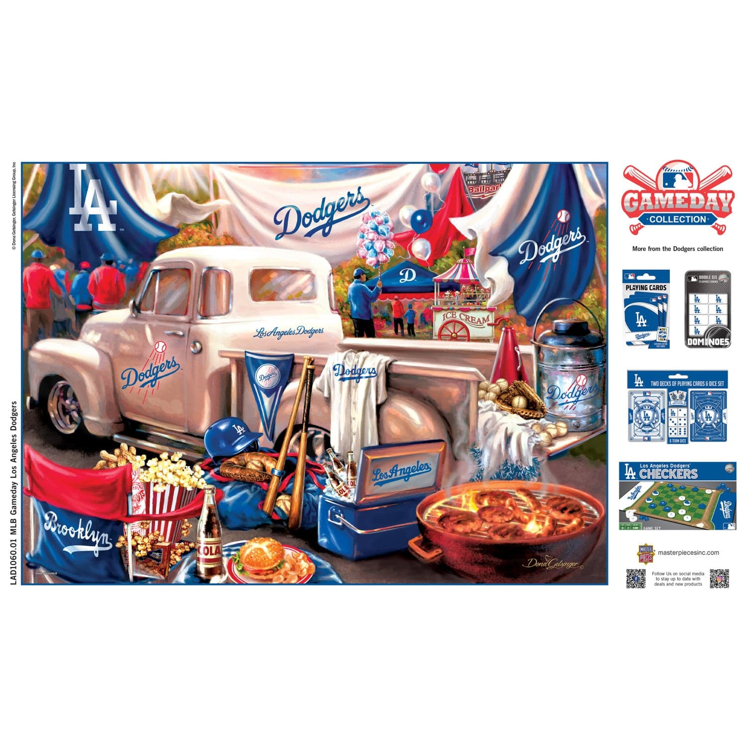 Los Angeles Dodgers Game Day Collection 1000 Piece Puzzle