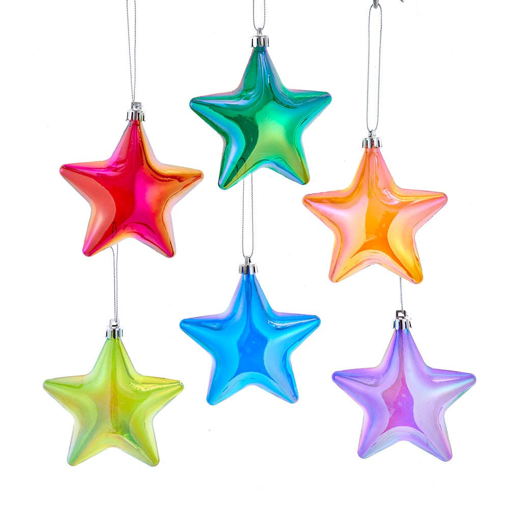 Transparent Iridescent Star Ornament (Single) - Random Color