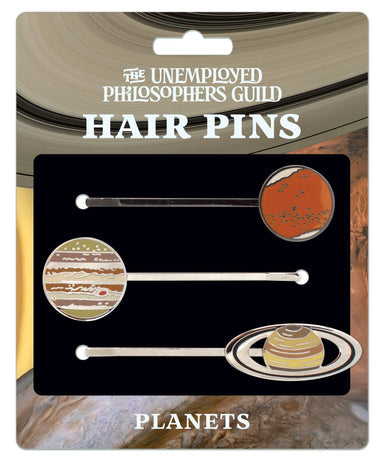Planet Enamel Hair Pins