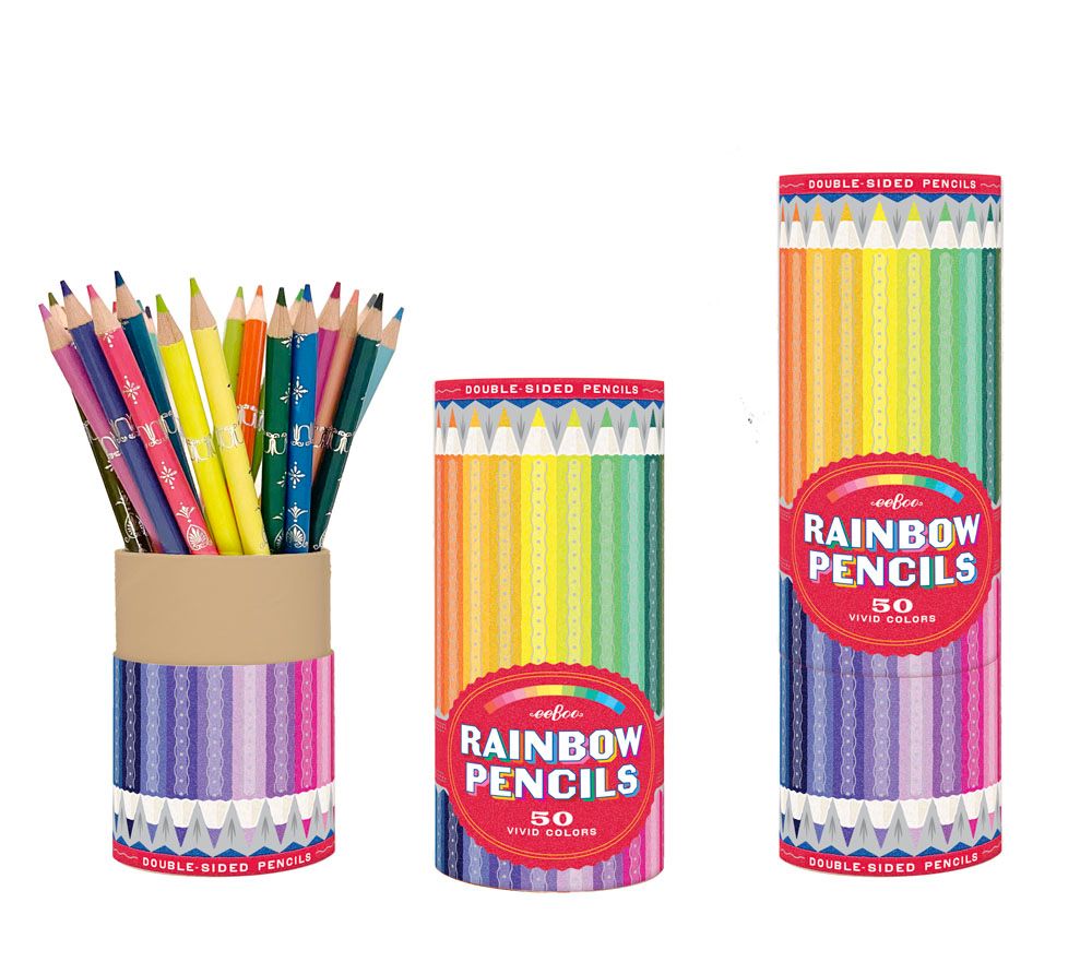 eeBoo Rainbow 25 Double-Sided Pencils