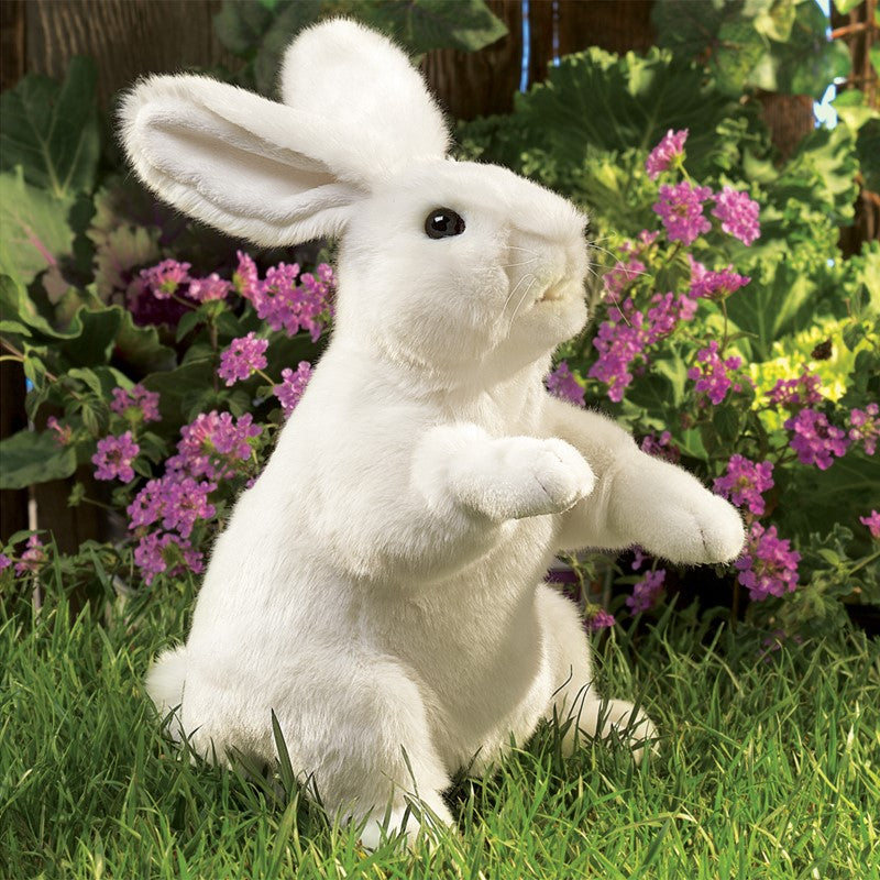 Folkmanis Puppet - Standing White Rabbit