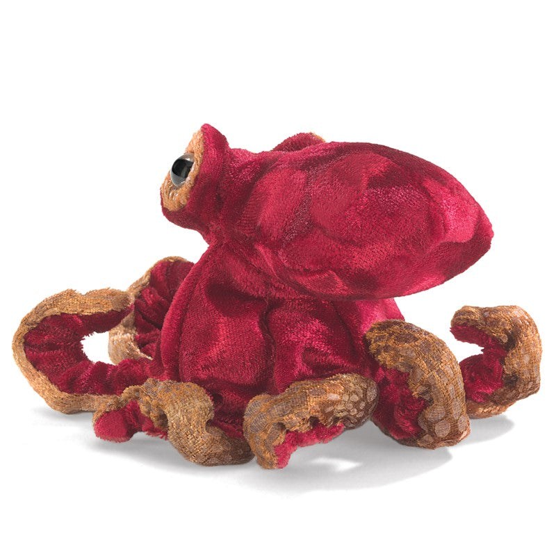Folkmanis Finger Puppet - Mini Red Octopus