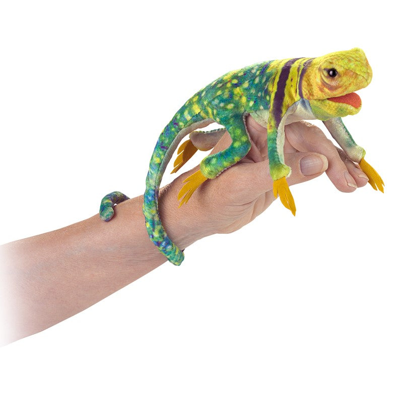 Folkmanis Finger Puppet - Mini Collared Lizard