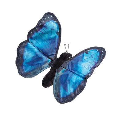 Folkmanis Finger Puppet - Blue Morpho Butterfly