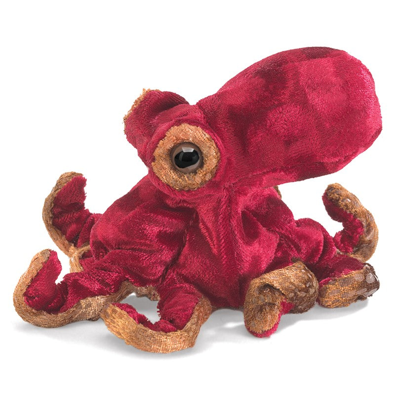 Folkmanis Finger Puppet - Mini Red Octopus