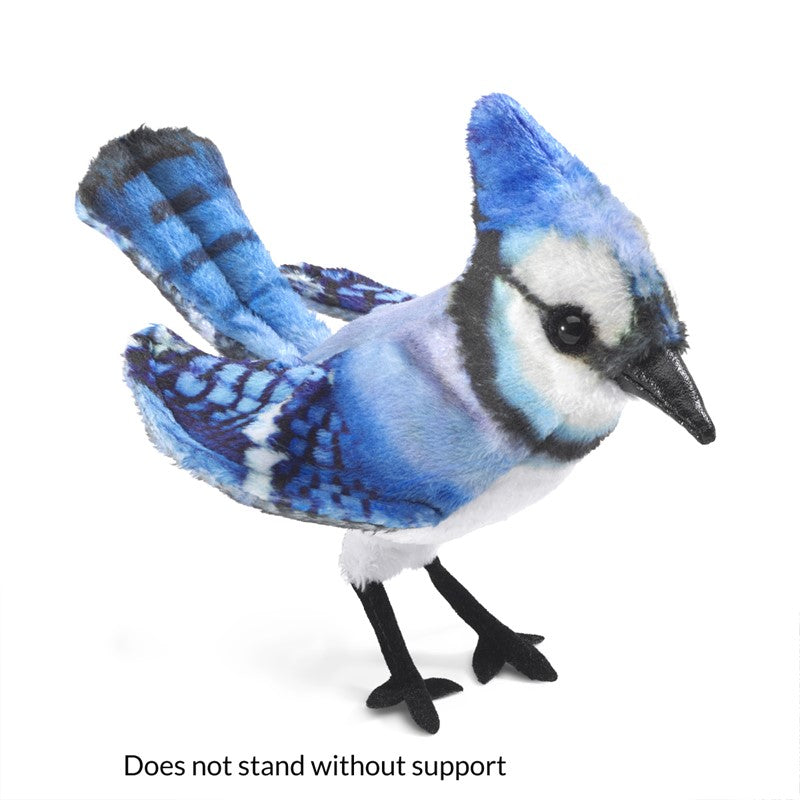 Folkmanis Finger Puppet - Mini Blue Jay