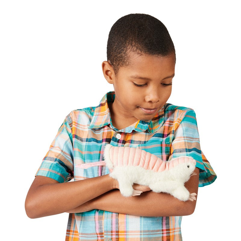 Folkmanis Finger Puppet - Pink Fairy Armadillo