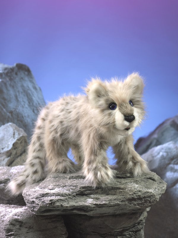 Folkmanis Puppet - Snow Leopard Cub