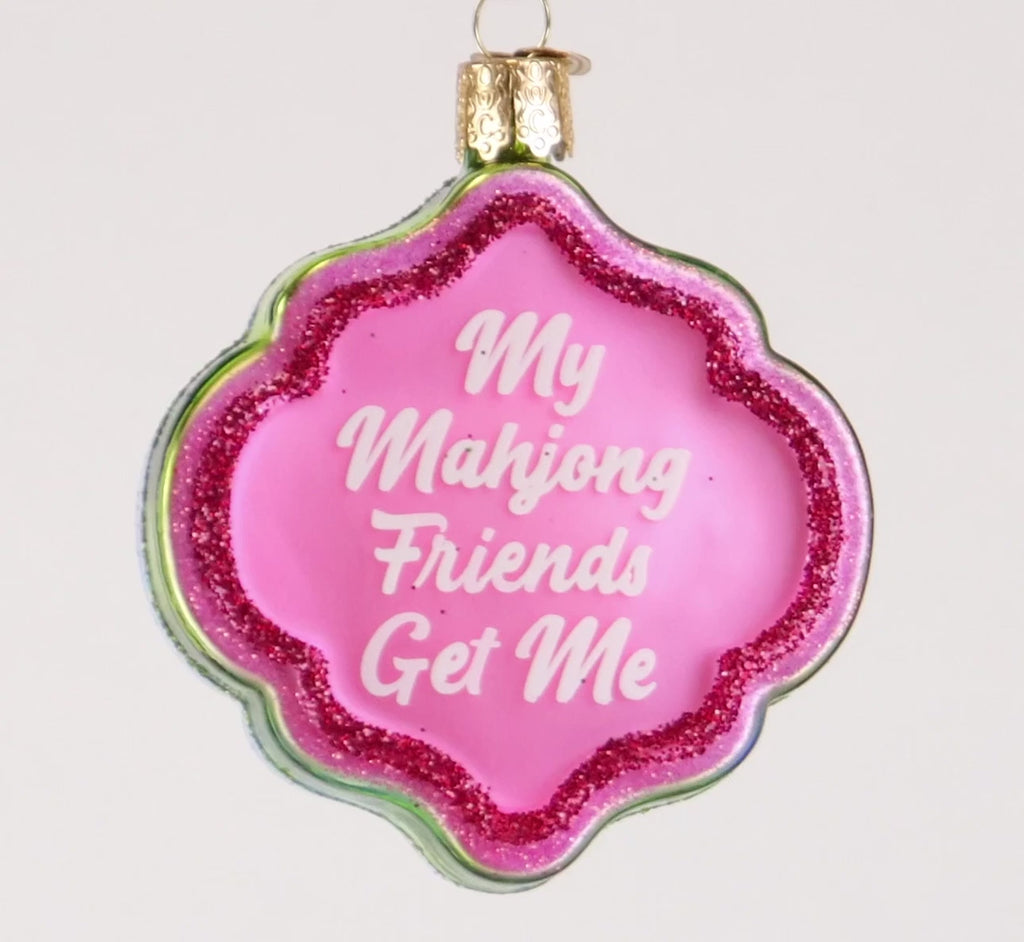 Old World Christmas My Mahjong Friends Ornament