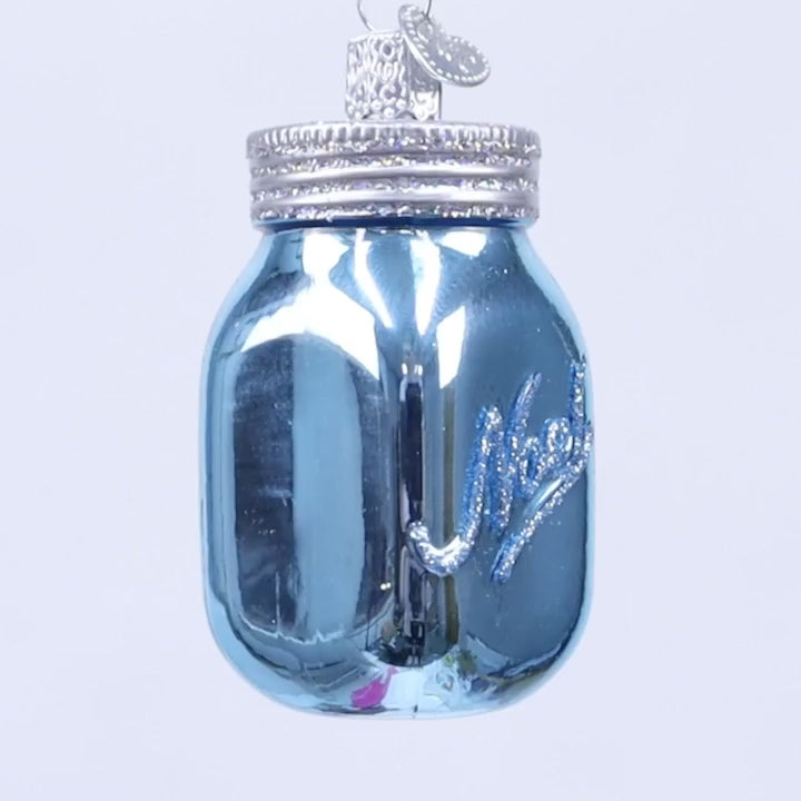 Old World Christmas Mason Jar Ornament