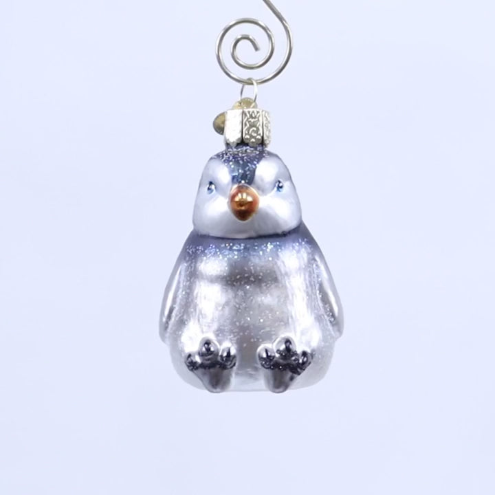 Old World Christmas Sitting Penguin Chick Ornament