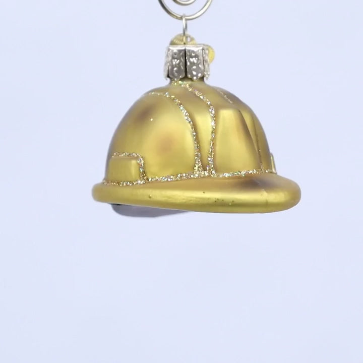 Old World Christmas Construction Helmet Ornament