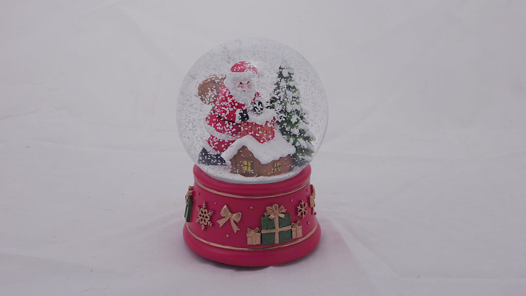Santa with Chimney 100mm Musical Waterglobe