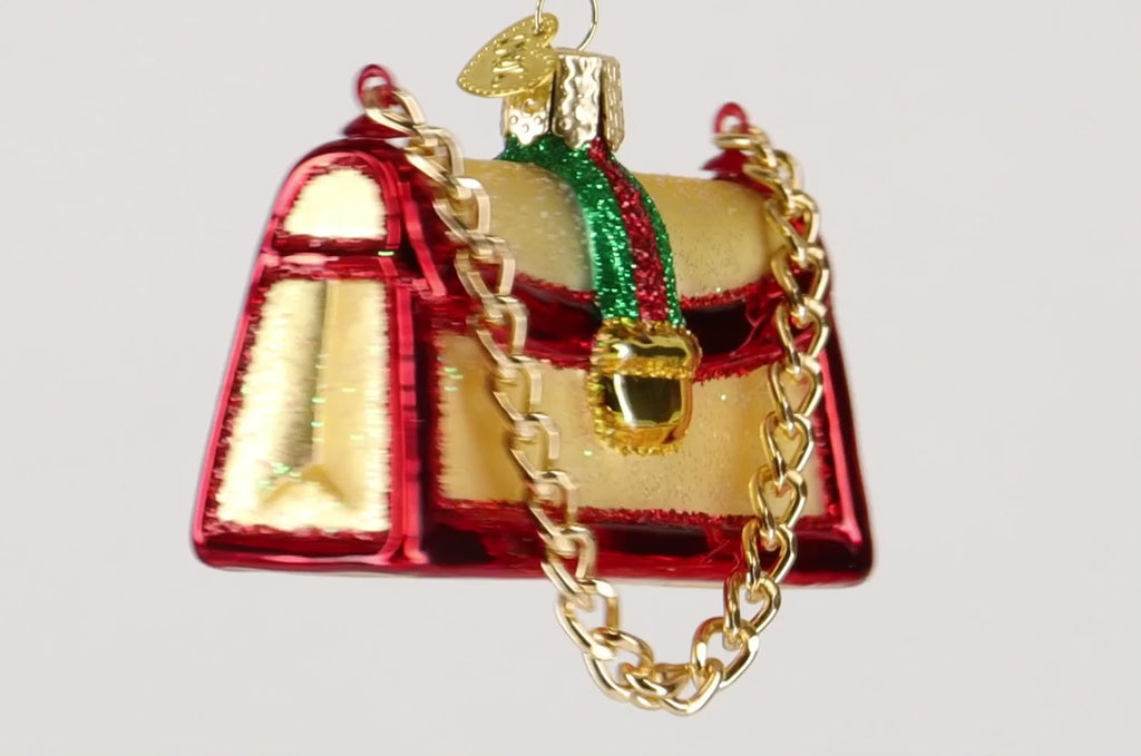 Old World Christmas Fashion Purse Ornament