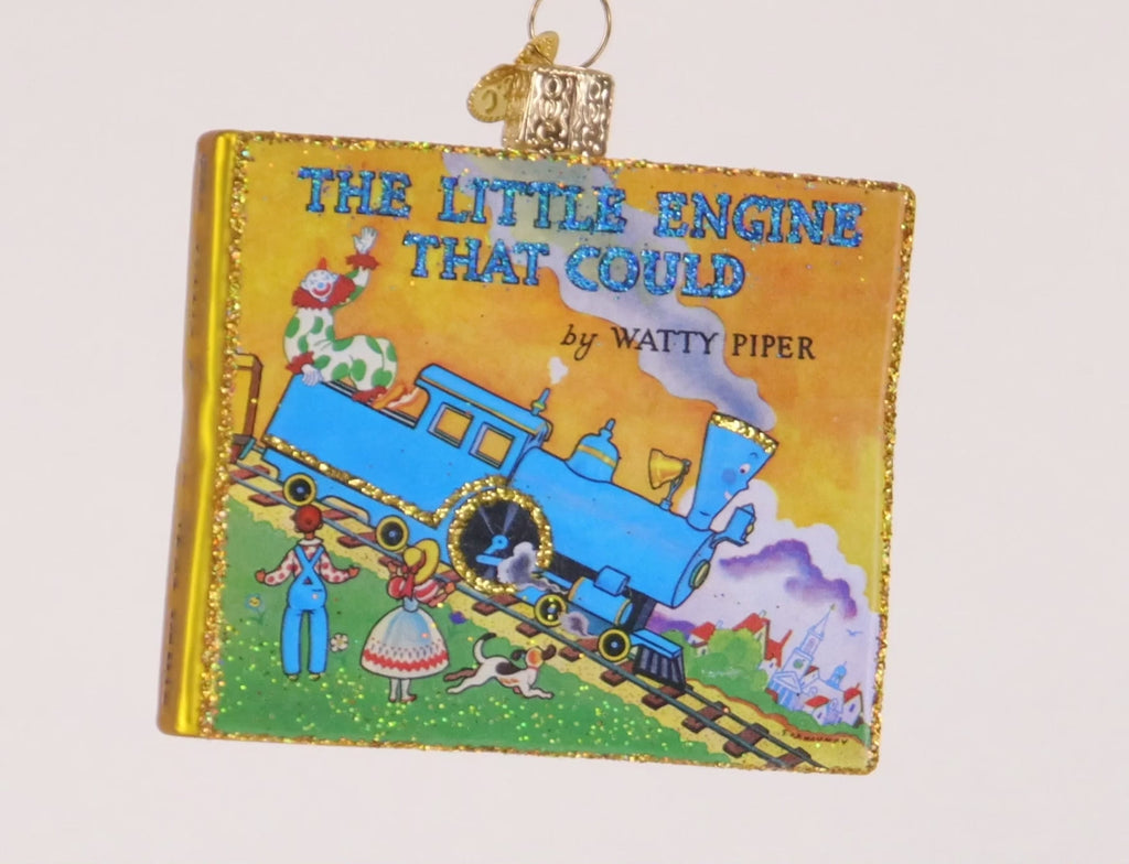 Old World Christmas The Little Engine That Could Book Ornament