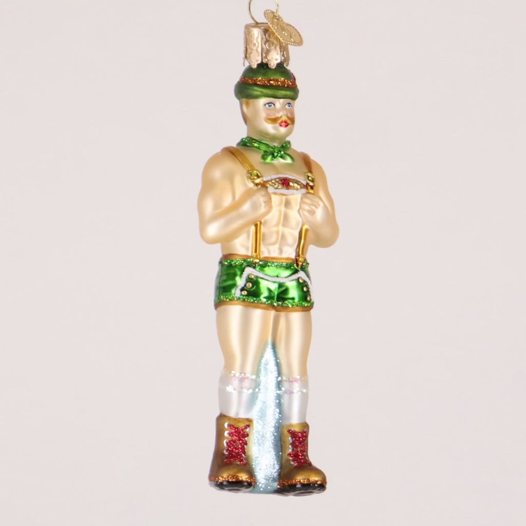 Old World Christmas Dasher, Holly Jolly Hunk Ornament