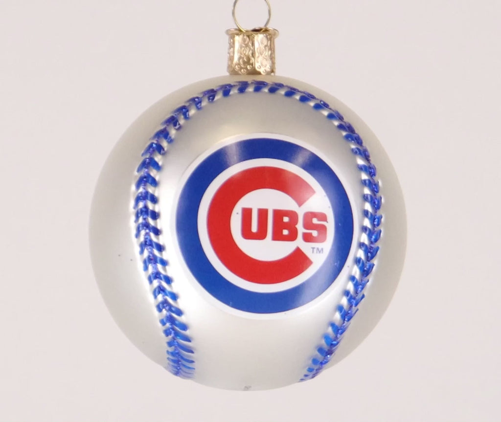 Old World Christmas MLB Chicago Cubs Baseball Ornament