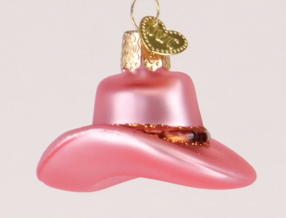 Old World Christmas Gumdrops Mini Cowgirl Hat Ornament